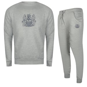 Aquascutum Iconic Crest Crew Neck Grijs Trainingspak Set