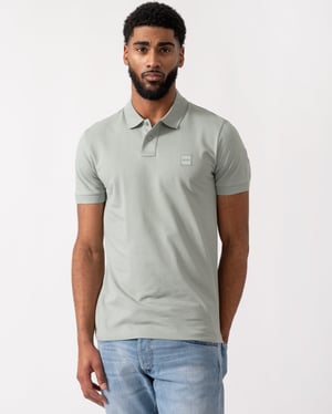 Passenger Slim-Fit Polo Shirt in Silver