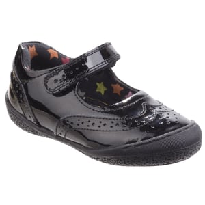 Hush Puppies Rina Junior Patent Leren Meisjes Patent Zwarte Schoenen