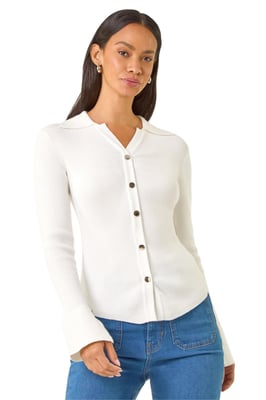 Collared Button Jumper
