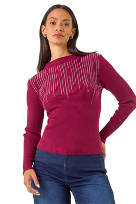 Embellished Knit Jumper