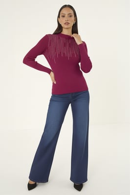 Embellished Knit Jumper