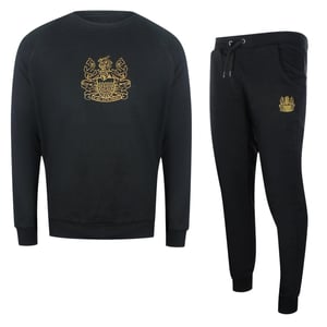 Aquascutum Iconic Crest Zwart Crewneck Trainingspak Set