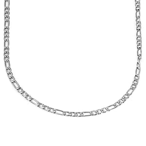 Men's Figaro 316 Steel Chain Necklace - 18Inch