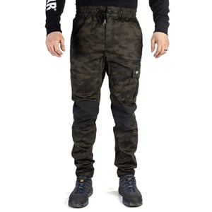 Caterpillar Dynamics Katoenen Groene Outdoor Broek voor Mannen