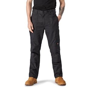 Dickies Action Flex Polyester Zwarte Buitenbroek voor Mannen