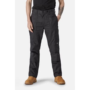 Dickies Action Flex Polyester Zwarte Buitenbroek voor Mannen