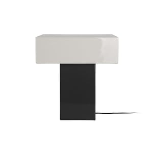 Leitmotiv tafellamp grato recto black w. warm grey