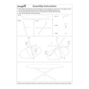 Livingfurn eetkamertafel jesper - rond 120 cm