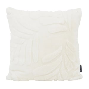 NOVÉE Furry leaves crème | 45 x 45 cm | kussenhoes | polyester