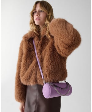 Roulette Suede Mini Convertible Bag