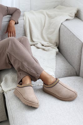 Wheres That From Womens 'Felinia' Embroidery Detail Slip On Ankle Boots