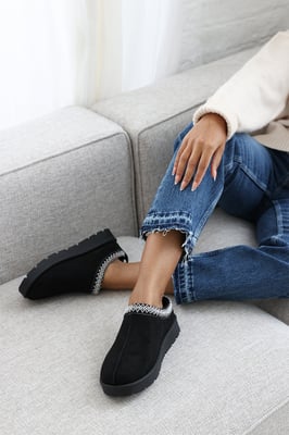 Wheres That From Womens 'Felinia' Embroidery Detail Slip On Ankle Boots