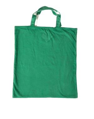 Grön Jersey Stoff Logotyp Axelshoppingväska