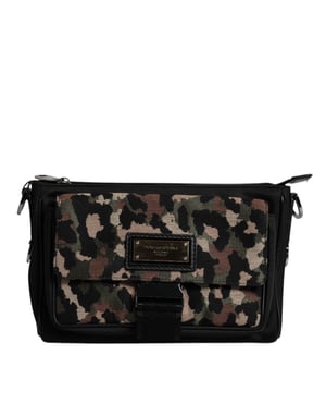 Mångfärgad Leopard Jacquard Axelväska
