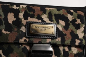 Mångfärgad Leopard Jacquard Axelväska