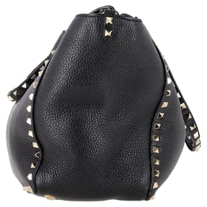 Valentino Medium Rockstud Tote in Zwart Kalfsleer