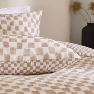 Hoem Nyhavn Checkerboard Reversible Duvet Cover Set, King