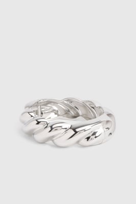 Twist Detail Snap Bangle