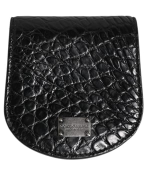 Zwarte Exotische Huid Munt Condom Case Houder Pocket Portemonnee
