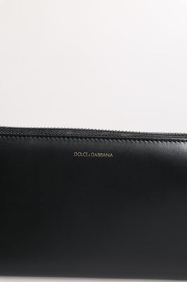Zwart Blauw Exotisch Leer Geïmpregneerd Continental Portemonnee