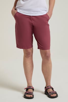 'Coast' Women's Shorts Sun Protection Stretchy Casual Bottoms Purple