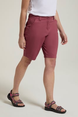 'Coast' Women's Shorts Sun Protection Stretchy Casual Bottoms Purple