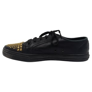 Gucci California Studded Low-Top Sneakers in Black Leather