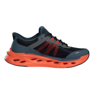 Skechers Heren Max Cushioning Glide-Step Sportschoenen (Marine/Oranje)
