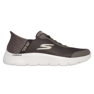 Skechers Heren Go Walk Hands Up Slip-on Trainers (Bruin)