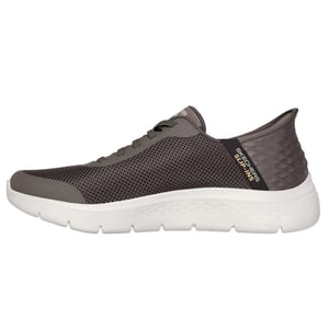 Skechers Heren Go Walk Hands Up Slip-on Trainers (Bruin)