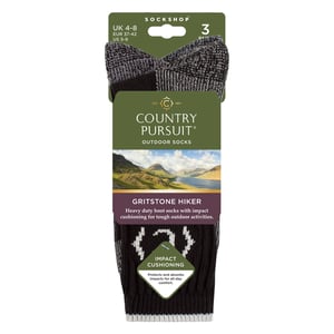Ladies Heavy Duty Durable Cushioned Hiking Socks with Reinforced Heel & Toe