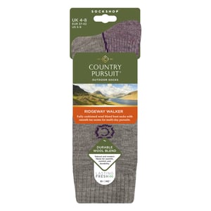 Ladies Wool Blend Cushioned Walker Socks for Hiking & Outdoor Comfort