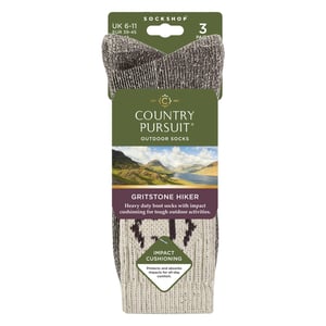 Mens Heavy Duty Durable Cushioned Hiking Socks with Reinforced Heel & Toe