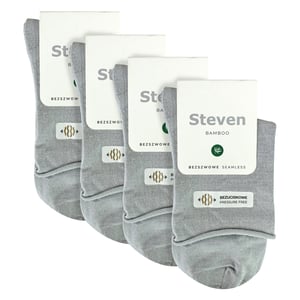 4 Pairs Ladies Bamboo Sensory Socks - Soft Seamless All Day Comfort Socks