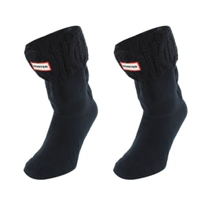 Hunter Original Cable Black Short Boot Socks