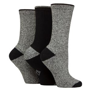 3 Pairs Ladies Water Repellent Midweight Outdoor Socks for Hiking & Walking