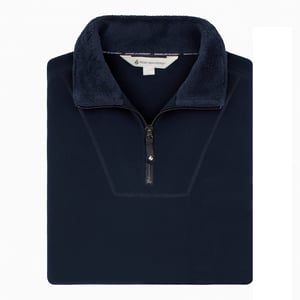 Herr Thermal Soft 1/4 Zip Topp Fleece med Hög Krage