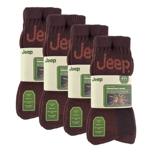 12 Pairs Mens Luxury Cushioned Cotton Hiking Socks
