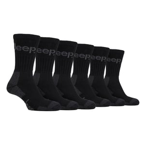 6 Pairs Mens Luxury Cushioned Cotton Hiking Socks