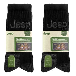 6 Pairs Mens Luxury Cushioned Cotton Hiking Socks