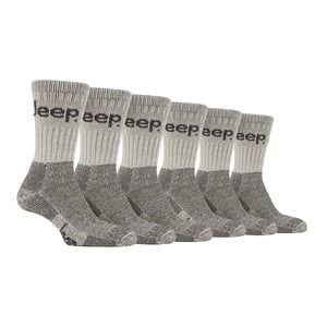 6 Pairs Mens Luxury Cushioned Cotton Hiking Socks