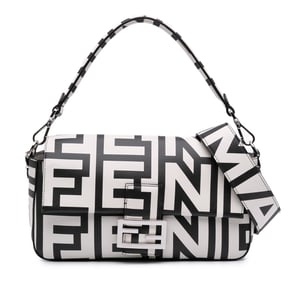 Baguette Logo Print Schoudertas