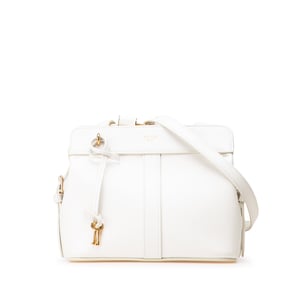 White Leather Shoulder Bag