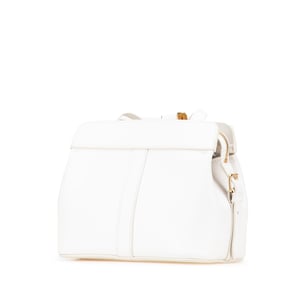 White Leather Shoulder Bag
