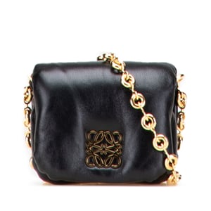 Chain Handle Leather Bag