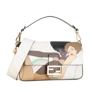 Baguette Two Women Illustration