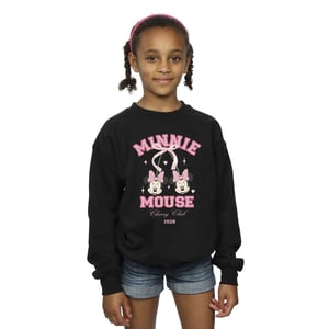 Disney Girls Cherry Club Minnie Mouse Sweatshirt (Black)