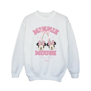Disney Meisjes Cherry Club Minnie Mouse Sweatshirt (Wit)