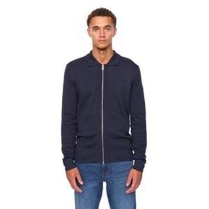 Duck and Cover Heren Melfi Gebreide Afritsbare Trui (Marineblauw)